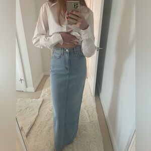 GRLFRND Light Blue Maxi Skirt